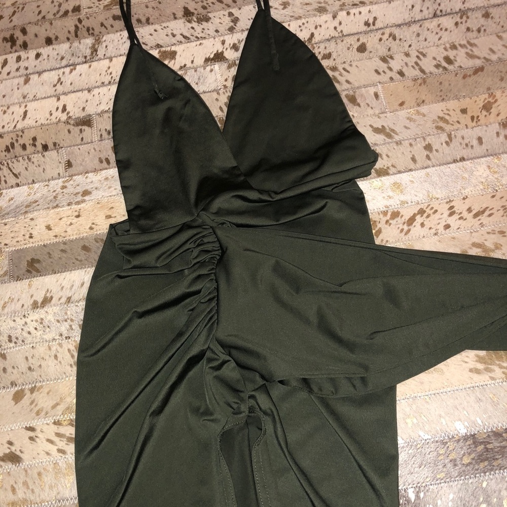 Green XS High Split Dress. MAKE AN OFFER! :)